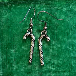 Bundle of 5 Silver Candy Cane Earrings